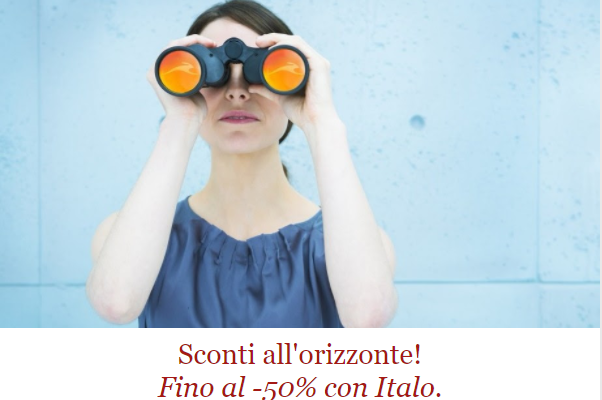 Italo: sconti all’orizzonte! Fino al -50%