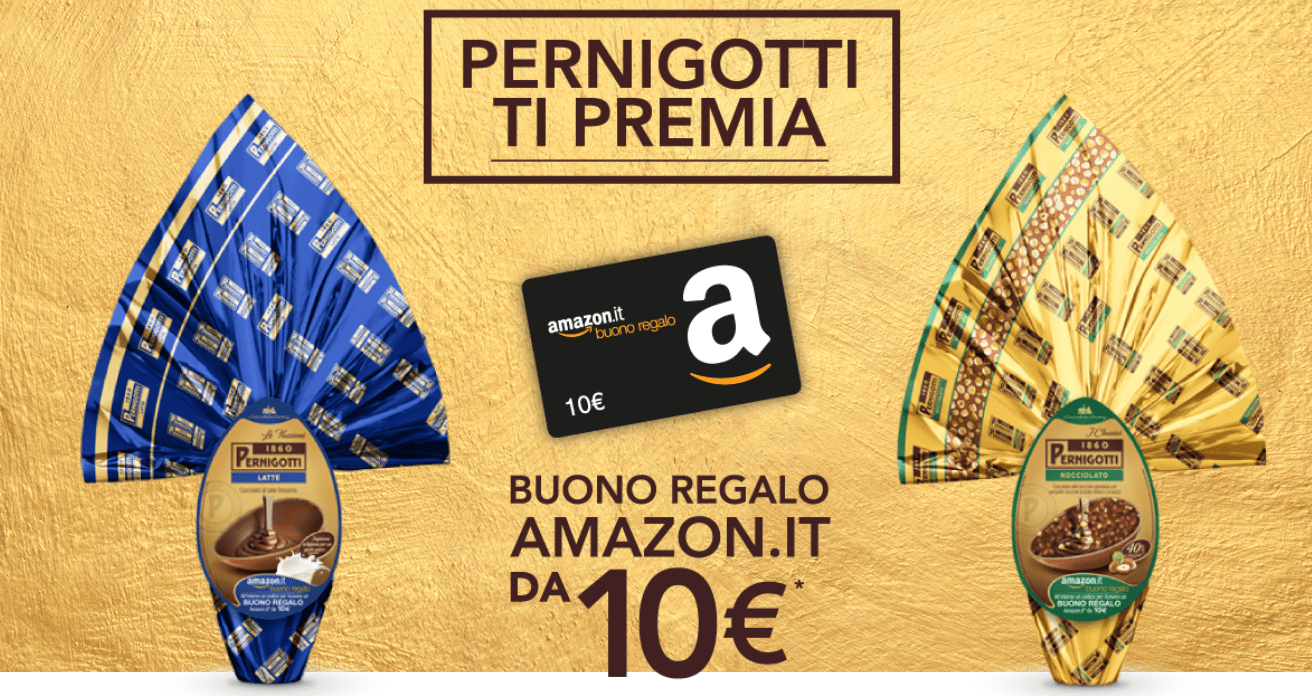 pernigotti ti premia buono sconto Amazon da 10 euro