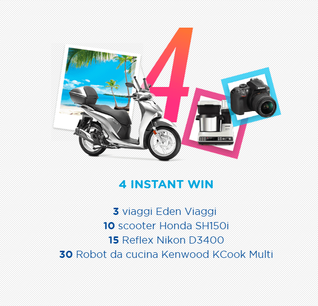 premi instant win tu al meglio 2018