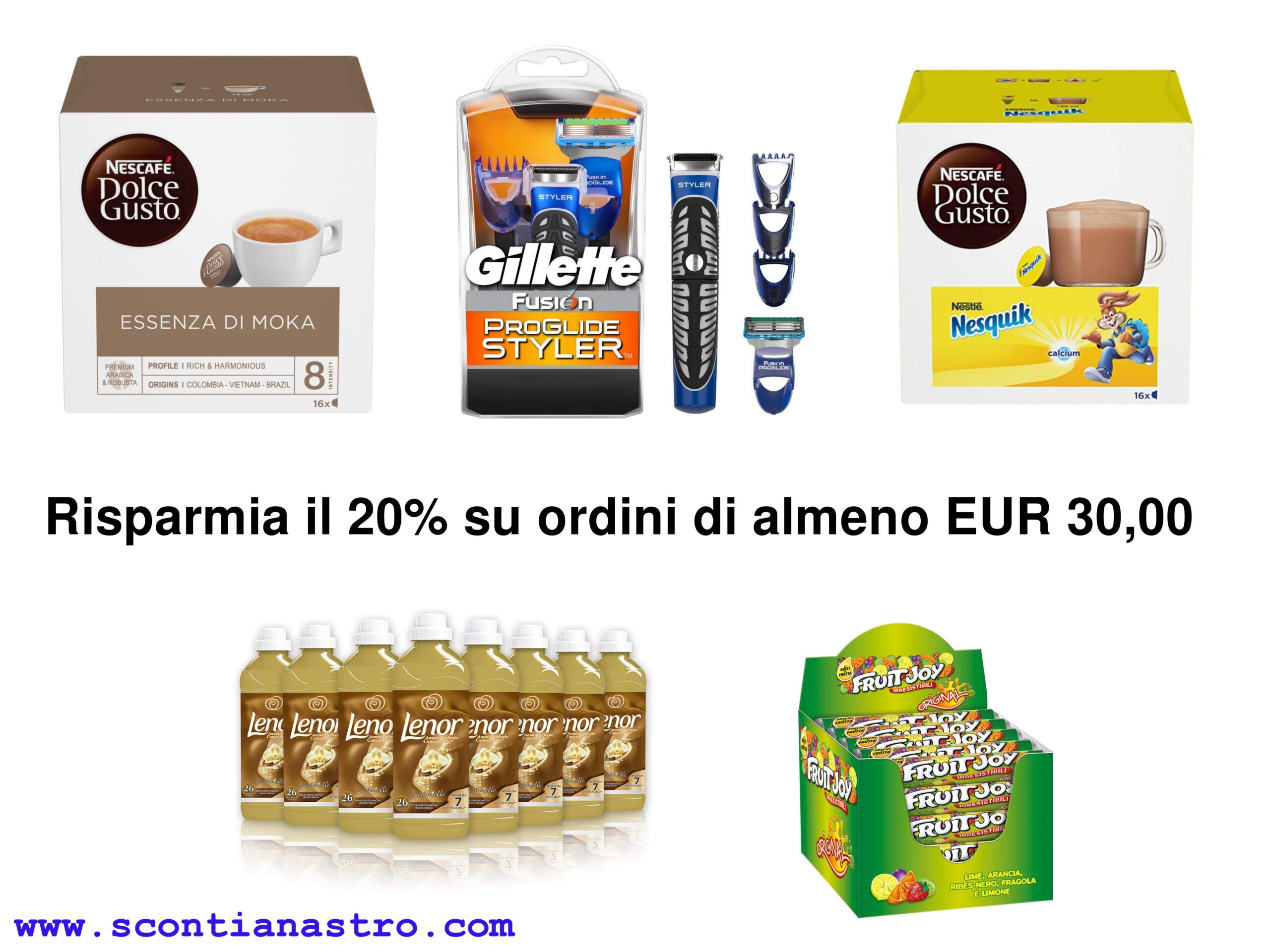 Risparmia il 20% su ordini di almeno EUR 30,00