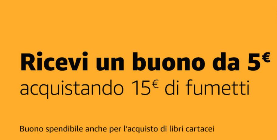 Buono da 5€ acquistando fumetti
