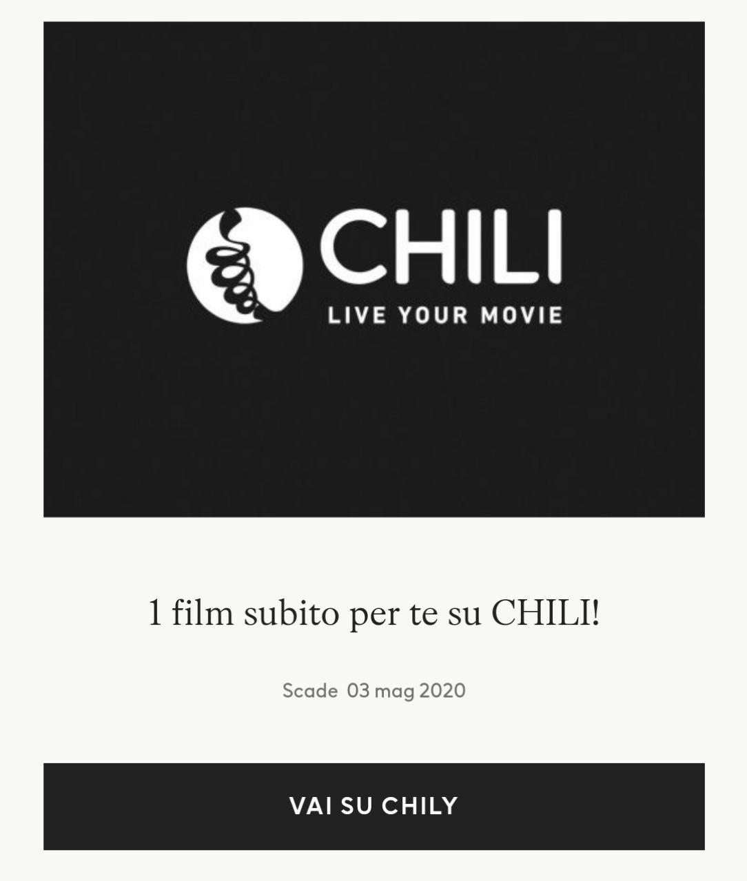 Film in regalo con Chili