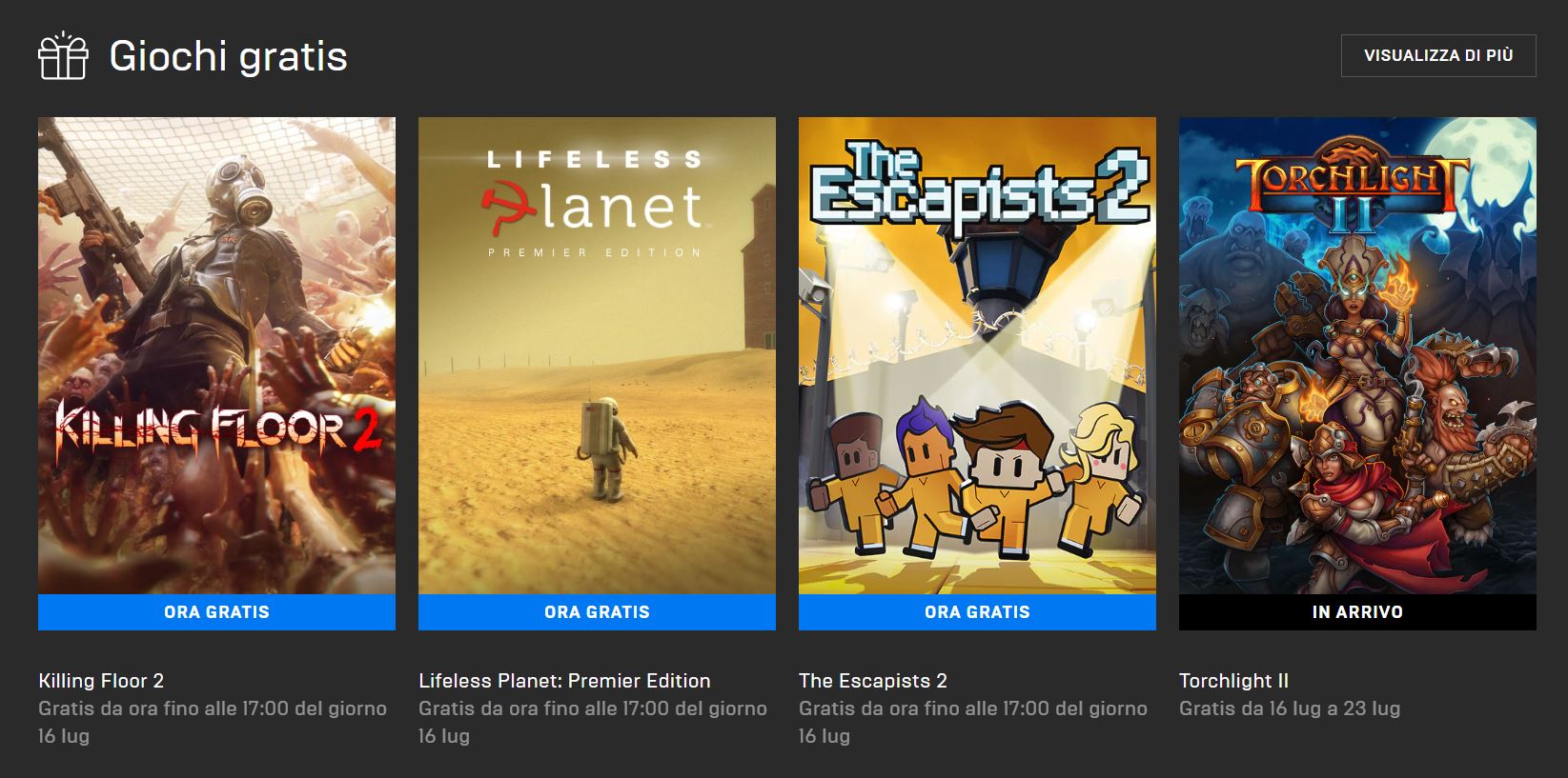Killing Floor 2, Lifeless Planet e The Escapists 2 GRATIS
