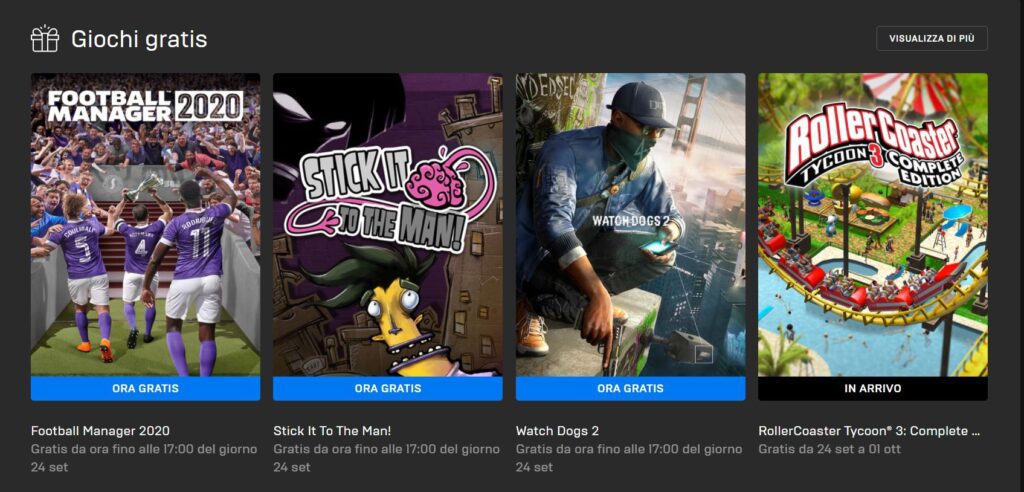 Football Manager 2020 e Watch Dogs gratis