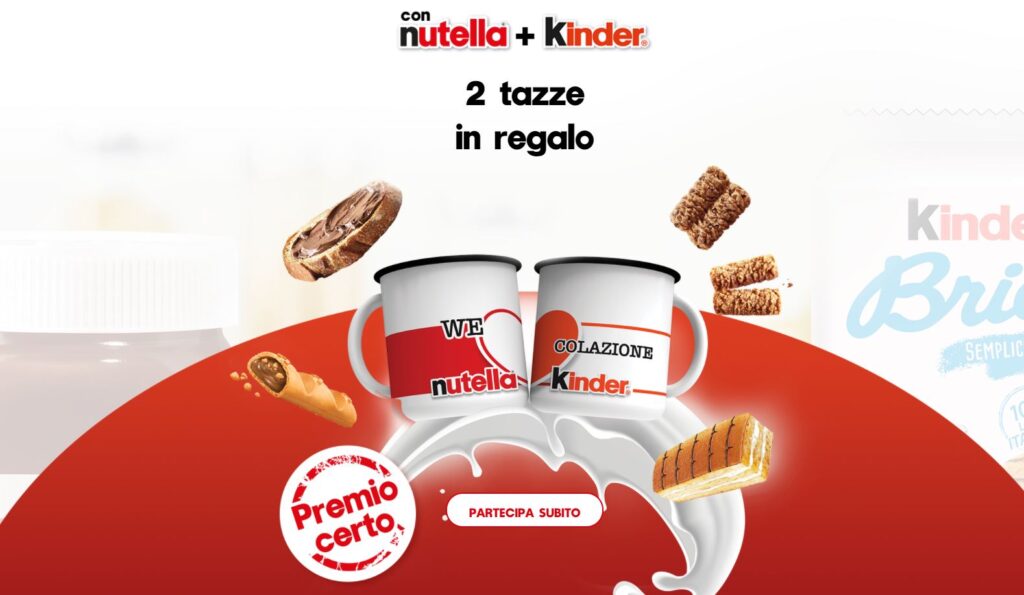 2 tazze in regalo con Ferrero