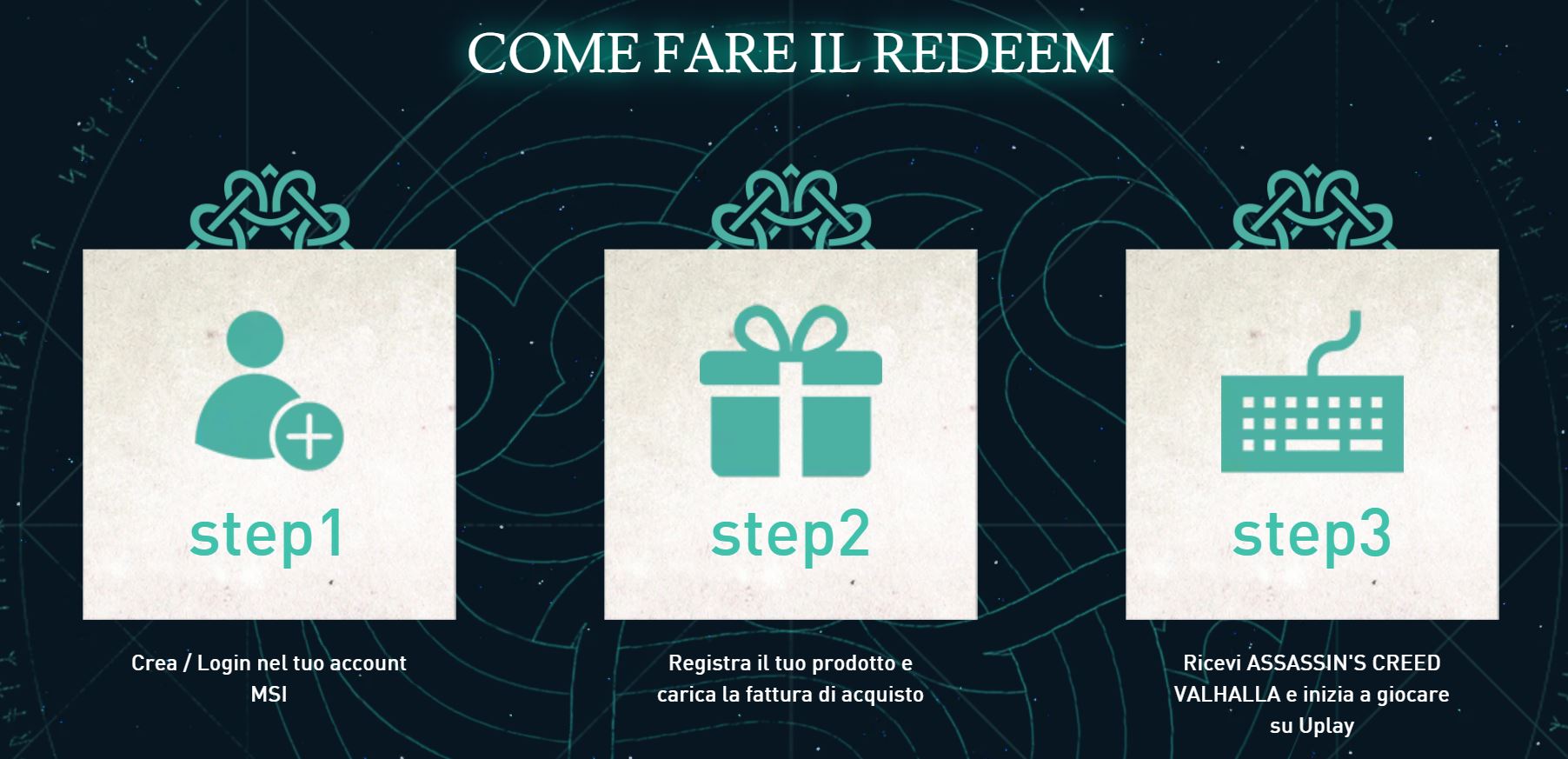 come fare il redeem