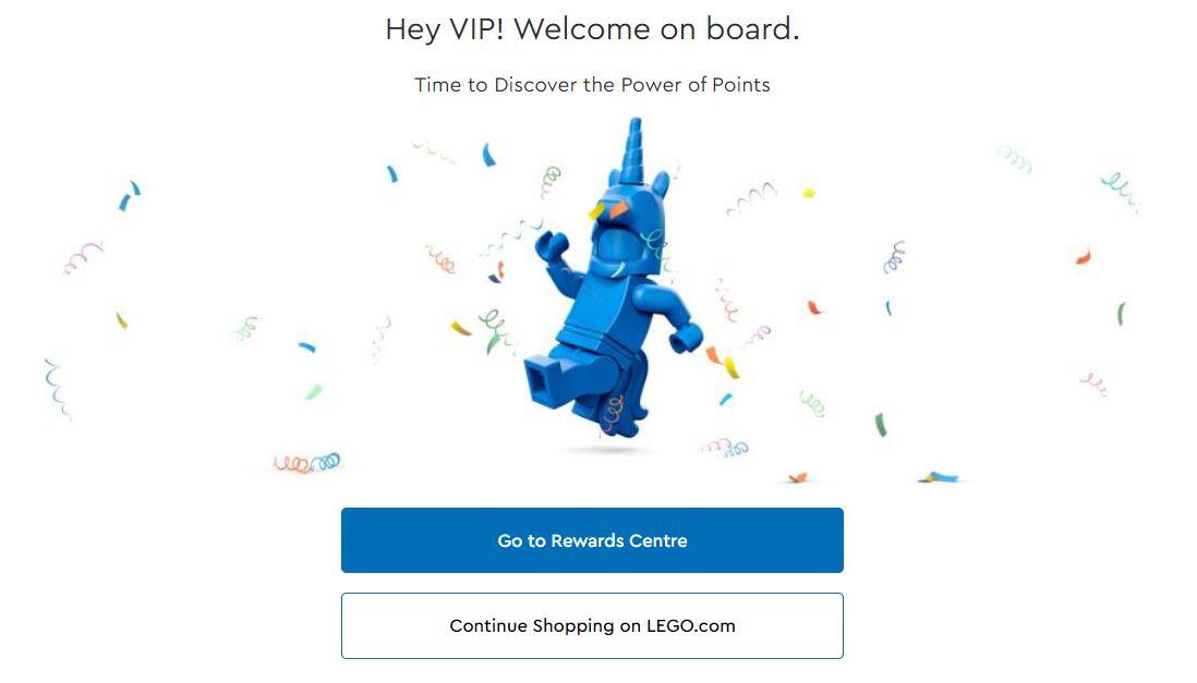 Registrazione Programma VIP effettuata