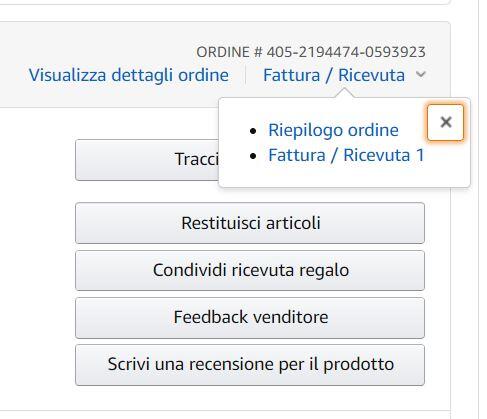 Scarica la fattura con un click