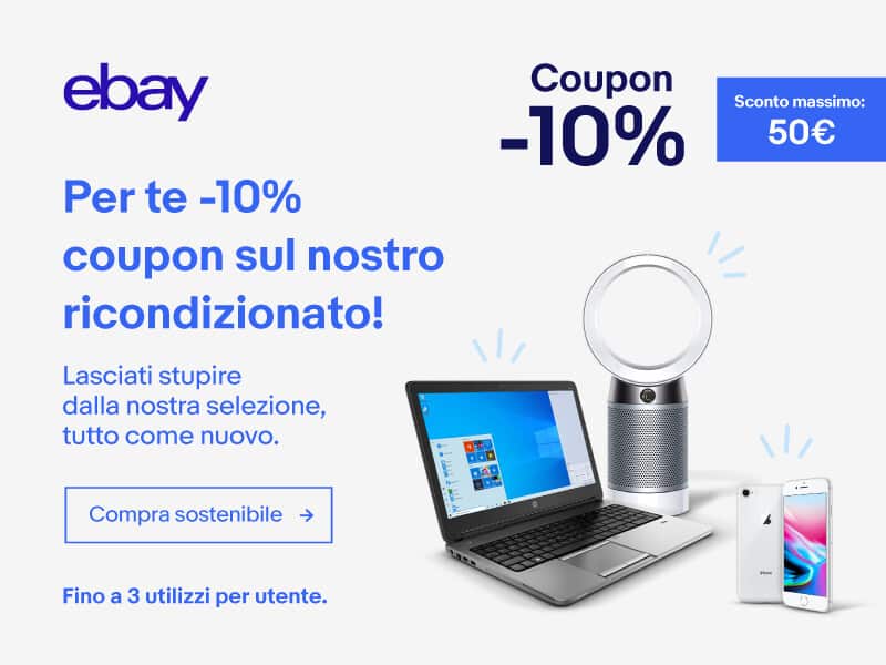 PITREFURB21 coupon prodotti ricondizionati