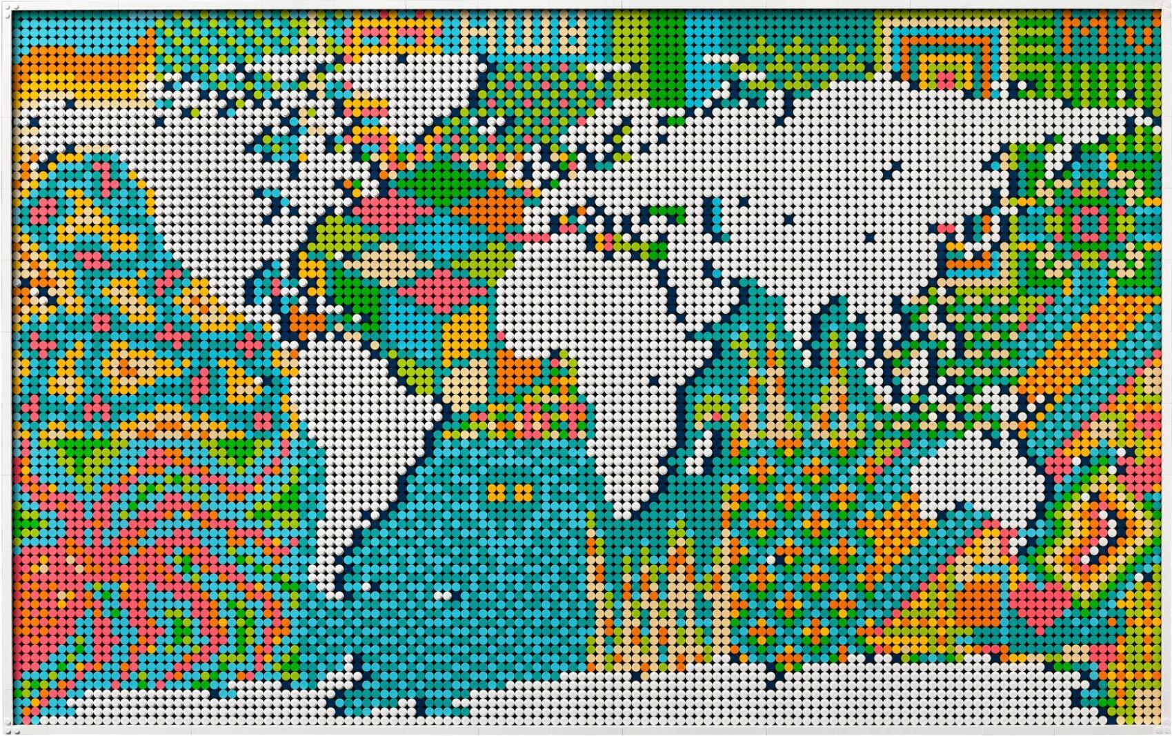 Mappa del mondo LEGO personalizzata