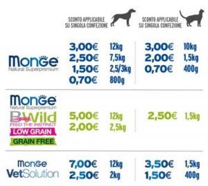importo buono sconto monge