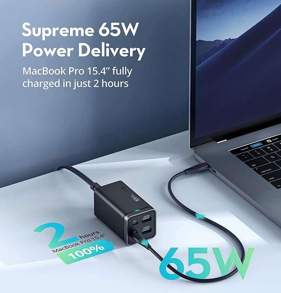 RAVPower PD Pioneer 65W compatibilità MacBook