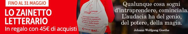 Zainetto letterario in omaggio con IBS