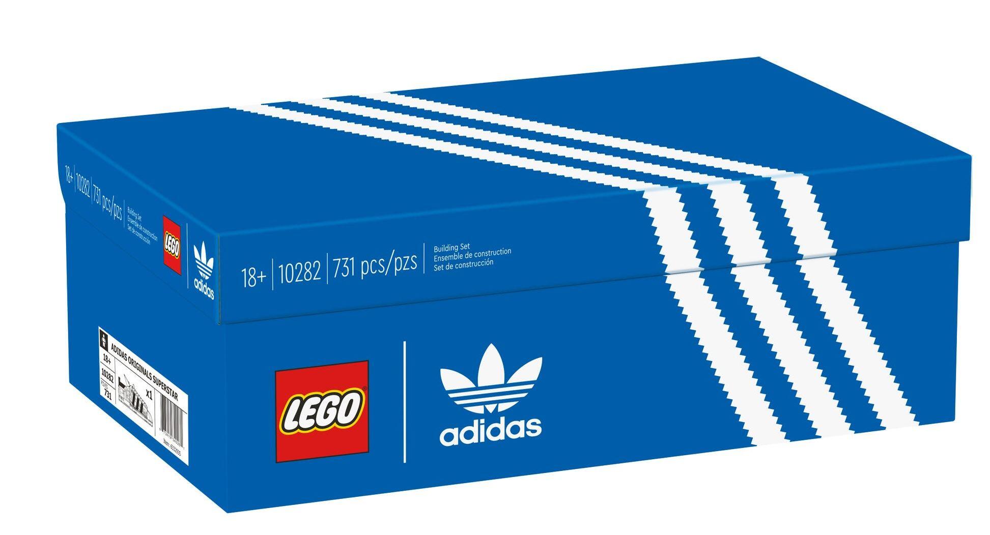 scatola set LEGO scarpe adidas