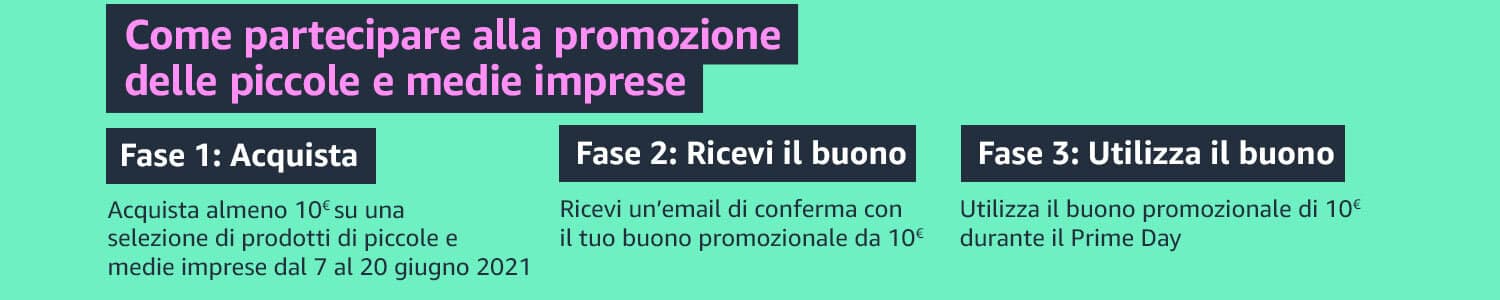Prime Day 2021 - Iniziativa a favore delle Piccole e Medie imprese 