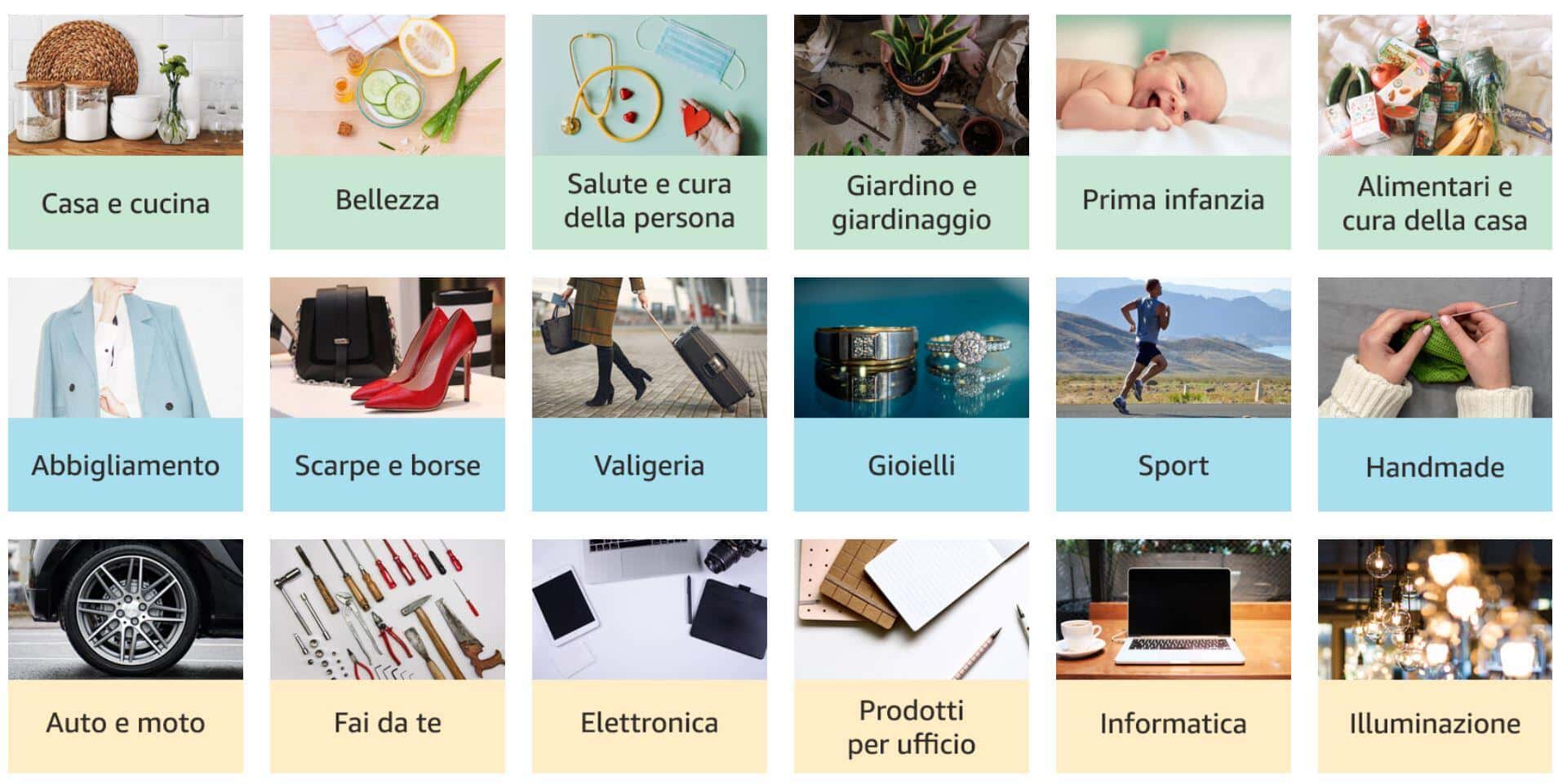 Prime Day piccole e medie imprese: categorie 
