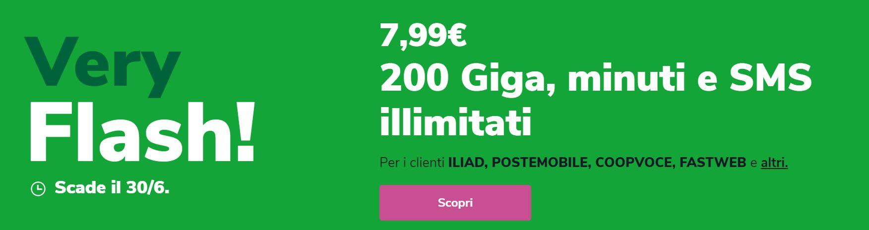 Very flash: in cosa consiste l'offerta