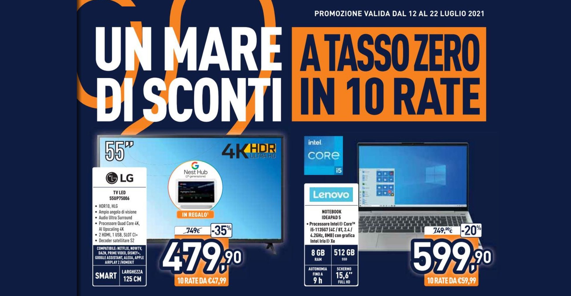 Un mare di sconti Unieuro