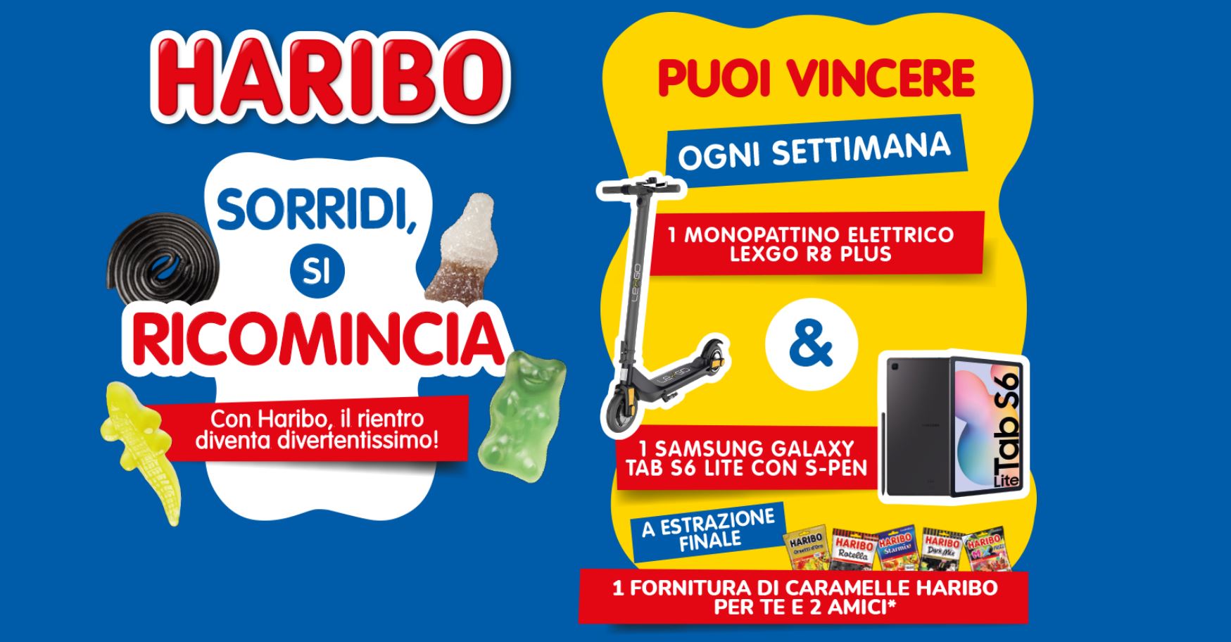 Concorso Haribo: sorridi si rincomincia