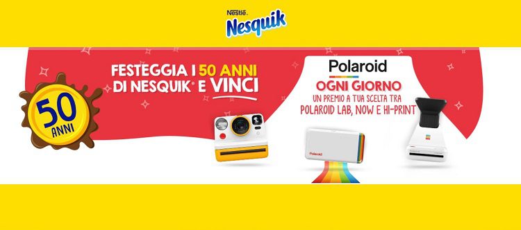 Concorso Nesquik “scatta il ricordo”: puoi vincere una polaroid al giorno a scelta