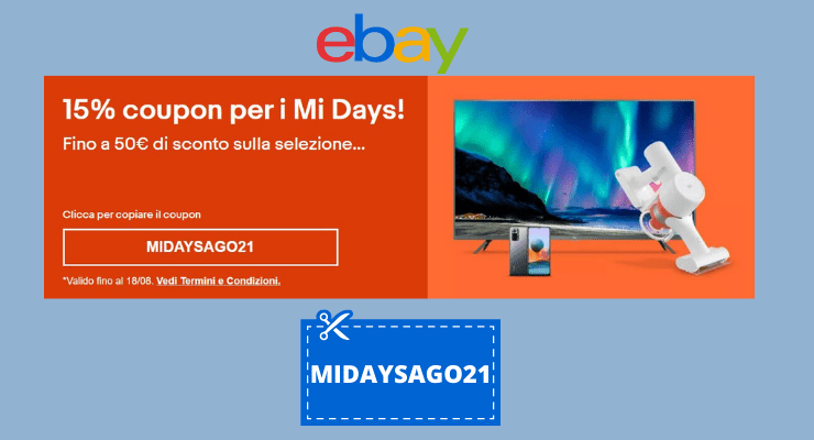 Mi Days: codice sconto Xiaomi del 15%