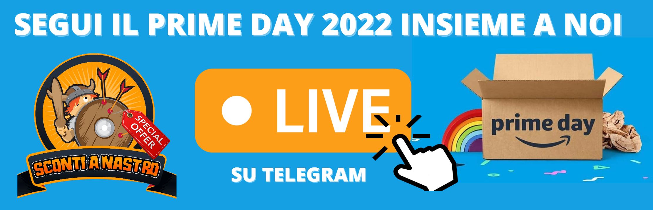 Segui il prime Day con Sconti A Nastro