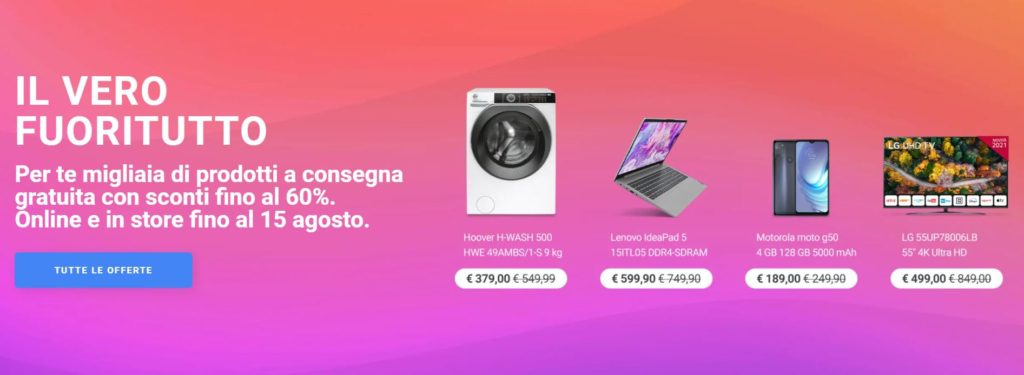 Vero fuoritutto Unieuro