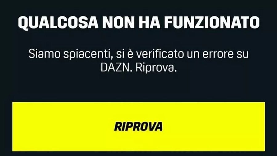 Black out Dazn