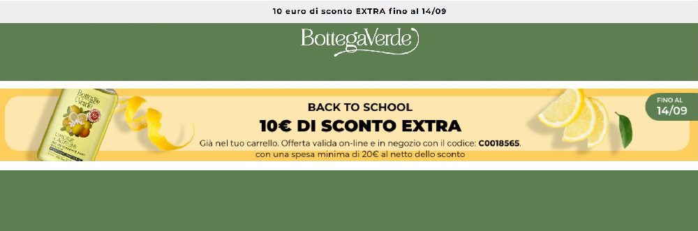 Back To School Bottega Verde