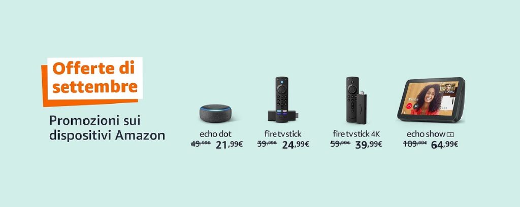 Dispositivi Amazon Offerte di settembre