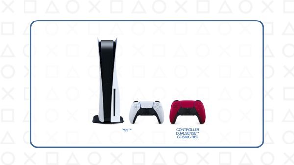  Set composto da Console PS5™ e Controller Wireless DualSense™ Cosmic Red