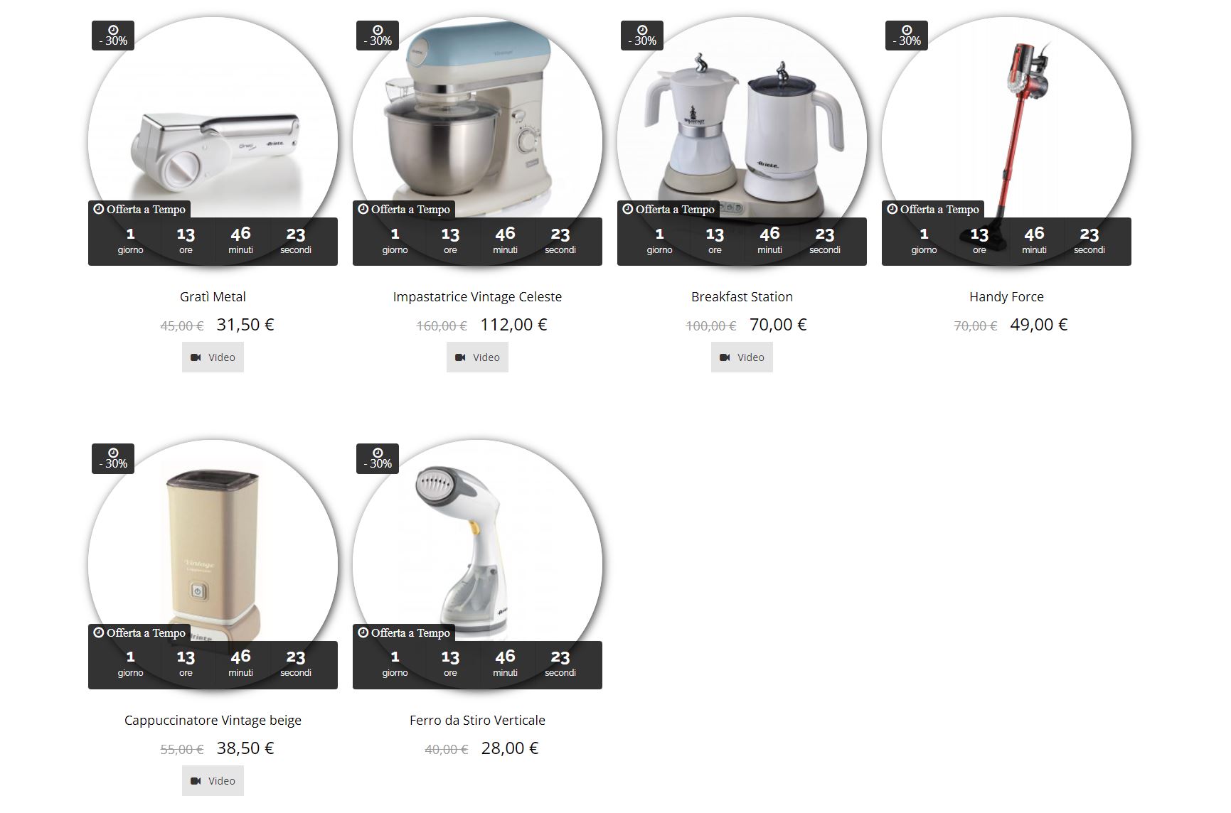 -30% prodotti selezionati Ariete De Longhi promozione Halloween