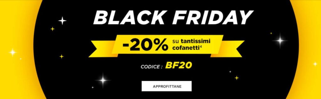Cofanetti Wonderbox in offerta durante la settimana del Black Fridat