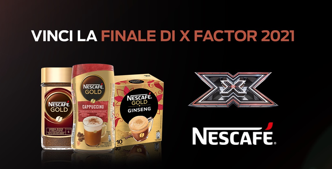 Concorso Nescafé - Vinci finale X-Factor 2021