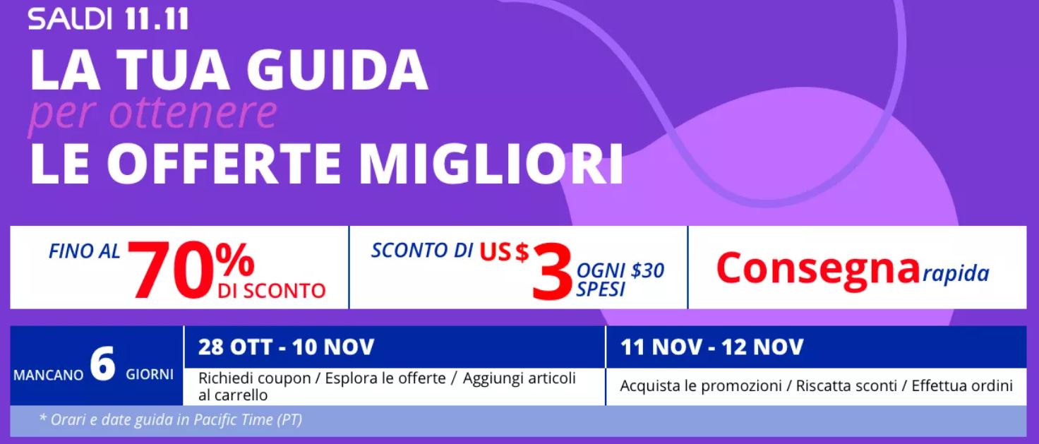 Come prepararsi all'11.11 Single's Day Aliexpress