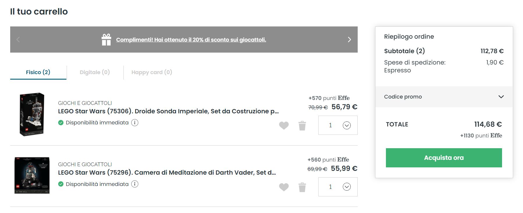 Come ottenere lo sconto del 20%