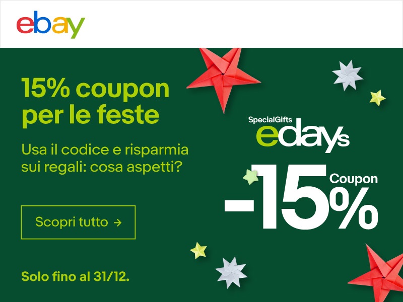 Coupon ebay Natale