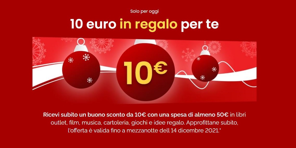 20% di sconto ed extra sconto 10€ valido solo per oggi