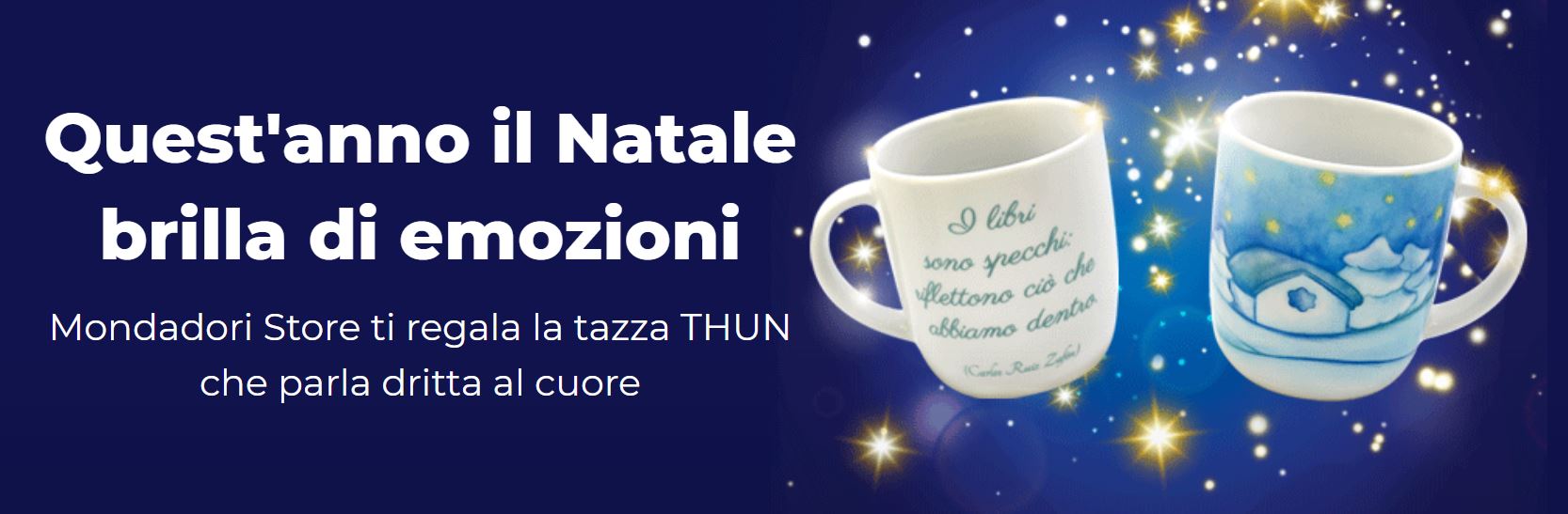 Il Natale brilla di emozioni: tazza THUN in regalo