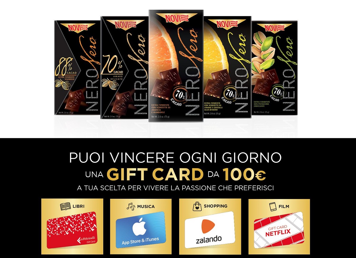 Concorso Novi: con Novi Nero nero vinci una gift card da 100€