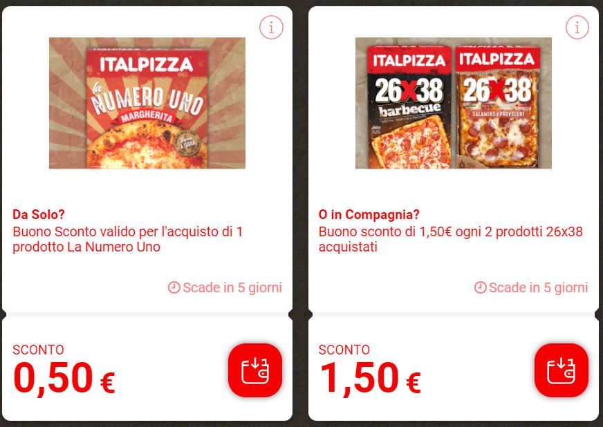 Italpizza buoni sconto