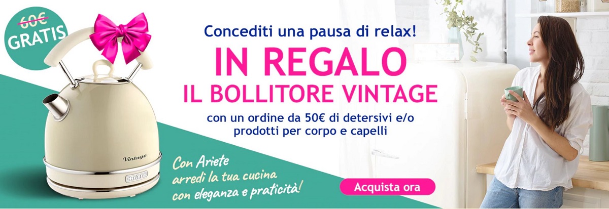 Bollitore Ariete in regalo con Casa Henkel