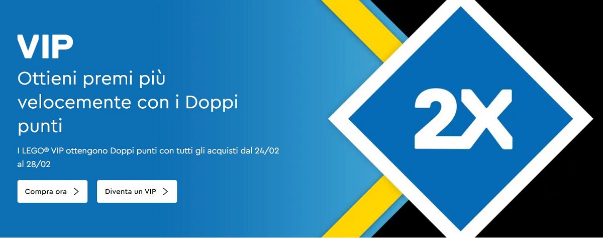 Doppi punti Lego Vip Febbraio 2022