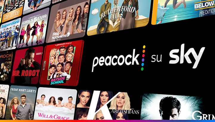 Peacock Sky Tv e Now Tv