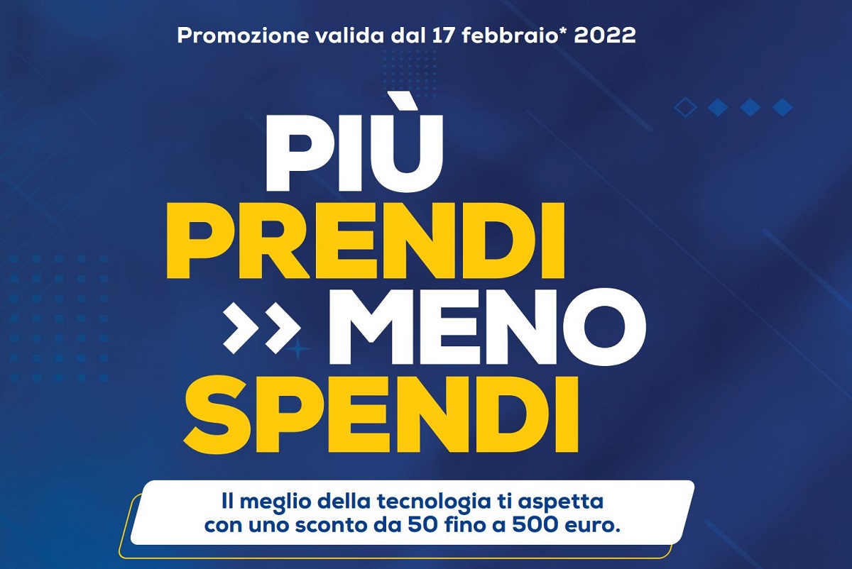 “Più prendi, meno spendi”: acquista il meglio della tecnologia da Euronics con sconti fino a 500 euro