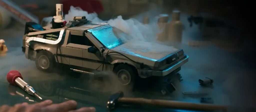 DeLorean set LEGO "ritorno al futuro"