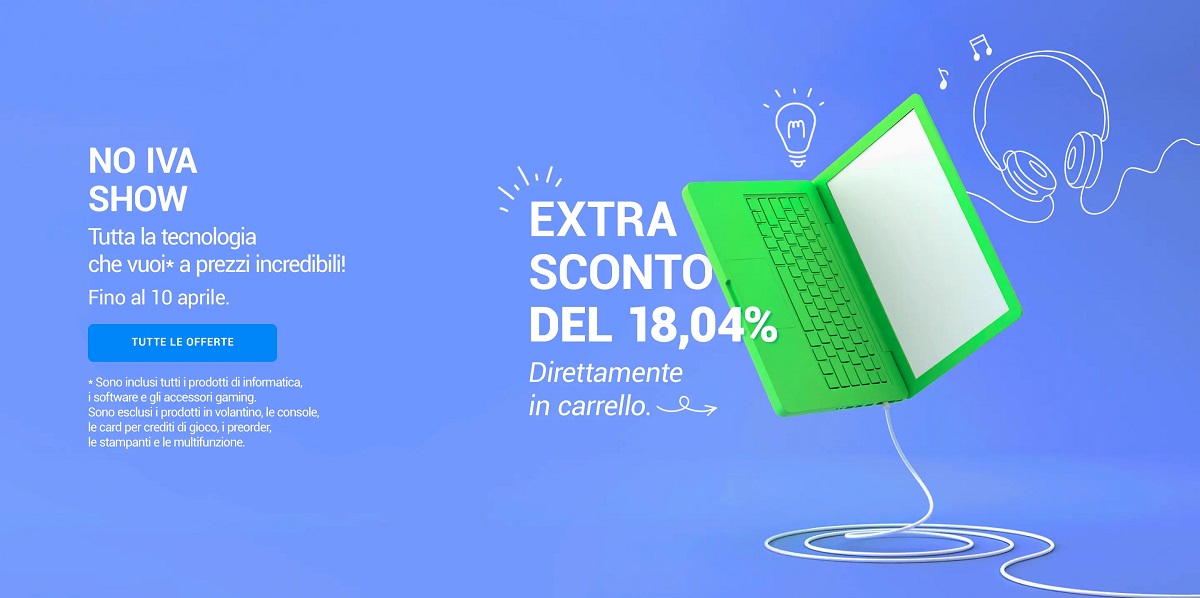 Offerte strepitose nel NO IVA SHOW di Unieuro!