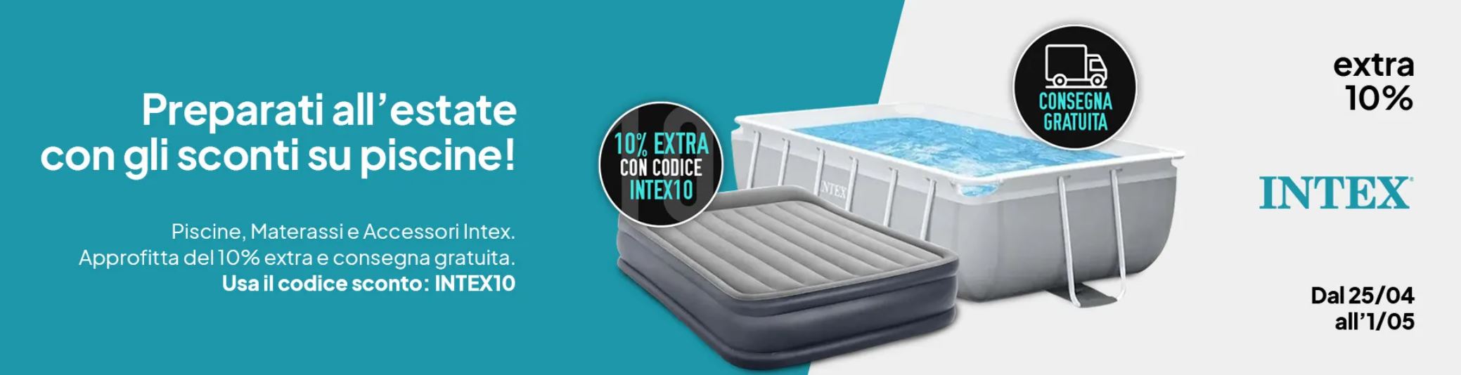 Piscine Intex in sconto su Yeppon