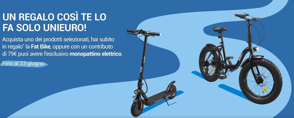 Occasione da non perdere su Unieuro! Ecco come ottenere una Fat Bike in regalo