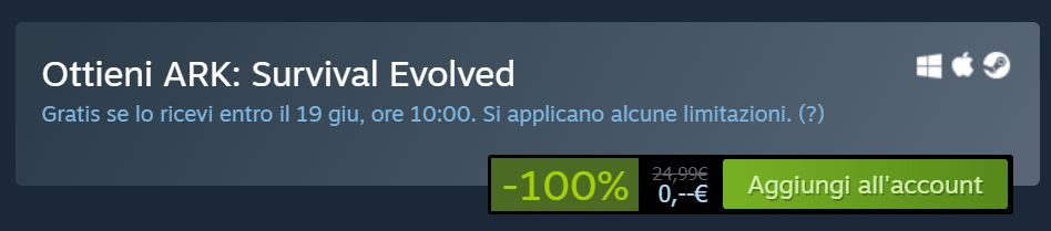 Ark Survival Evolved come riscattarlo